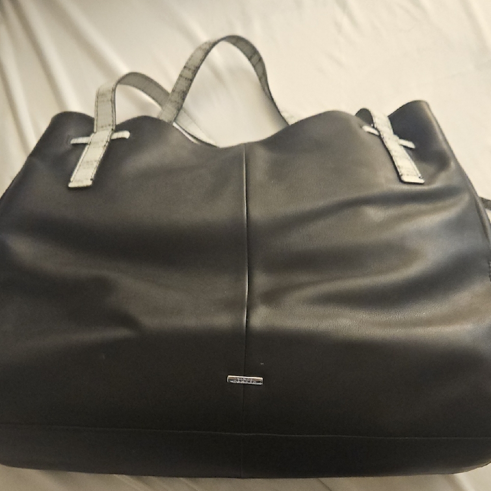 Calvin Klein Black and Gray Tote Bag